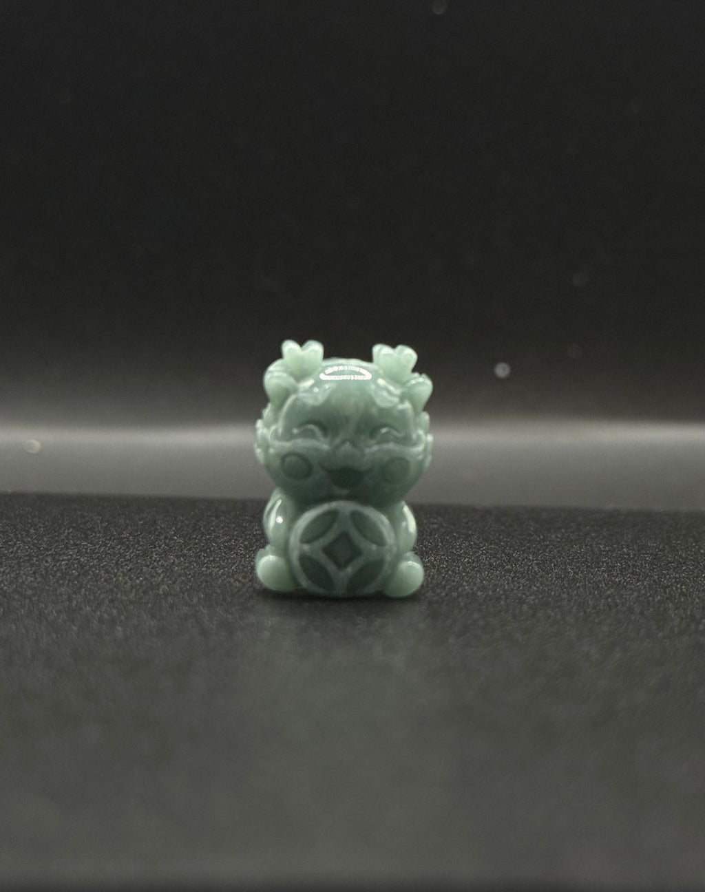 Mini Lion Dance Jade Pendant