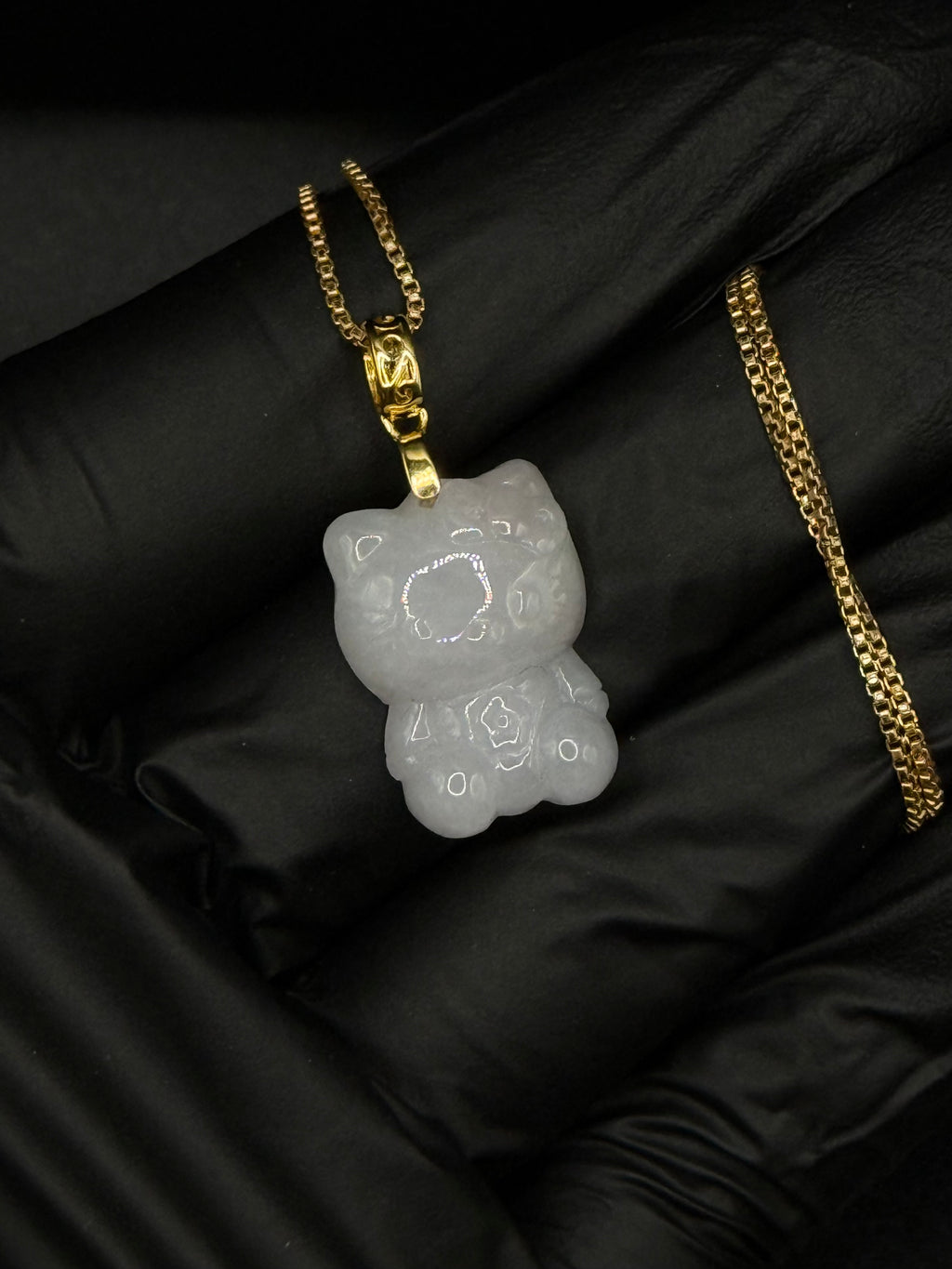 Hello Kitty Jade Pendant