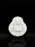 Tri Tone Laughing Buddha With Coins Jade Pendant